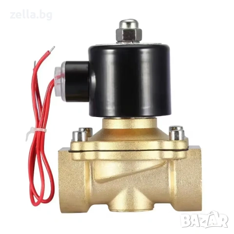 Електромагнитен клапан 1 цол AC 220V, месингов корпус, 22W – за напояване и индустриална 10355, снимка 8 - Нумизматика и бонистика - 54683779