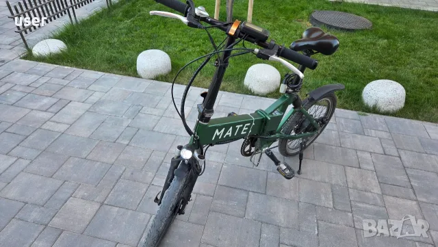 Сгъваем електрически велосипед 20" MATE City Foldable e-Bike - 250w сгъваемо електрическо колело, снимка 8 - Велосипеди - 55692491