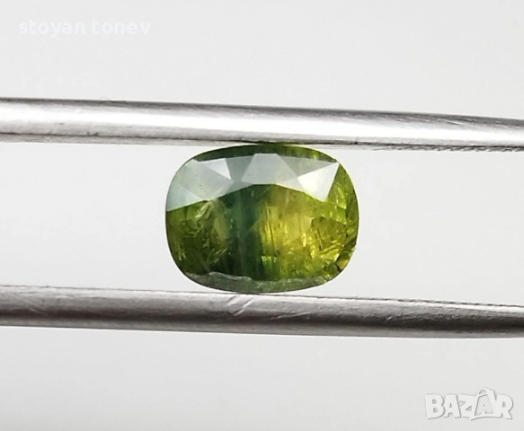 Рядък е екзотичен жълто-зелен сапфир 1.97 карата! Сертификат!, снимка 10 - Други - 54197660