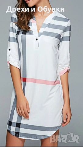 Нова рокля тип BURBERRY , снимка 9 - Рокли - 55067510