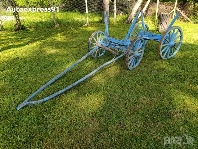 Стара дървена каруца Дървени колела , снимка 3 - Други - 54718383