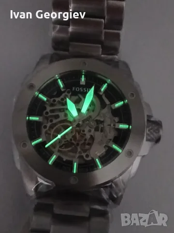 Нов масивен мъжки автоматичен часомник Fossil ME3081, снимка 7 - Мъжки - 55614890