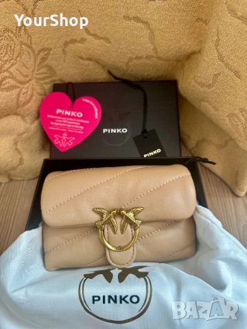 Чисто нова Чанта Pinko micro puff bag черна, снимка 9 - Чанти - 54049198