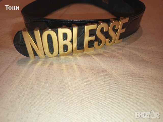 NOBLESSE Оригинал Нов Дамски Стилен Кожен Колан 95см., снимка 5 - Колани - 54393594