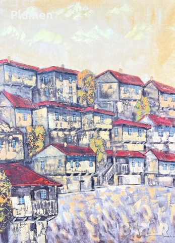 КАРТИНА МАСЛО НА ПЛАТНО ЗАВАРИН ВЕСЕЛИНОВ 2003 Г., снимка 2 - Картини - 54161017