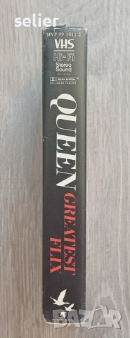 Това е  оригиналната VHS видеокасета на Queen – „Greatest Flix“, издадена през 1981 година.   Основн, снимка 2 - Други жанрове - 55011669
