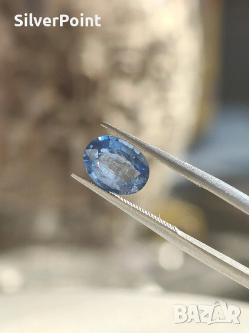 Сапфир син 1.39 карата с швейцарски сертификат , снимка 4 - Други - 54103826