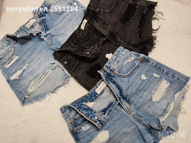  Къси дънкови панталони Zara Stradivarius Pull& bear 36 размер 