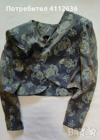 Вечерна винтидж рокля от зелена италианска коприна , снимка 11 - Рокли - 54045527