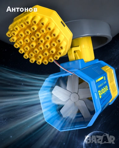 Автоматичен пистолет за сапунени балончета Bubble gun с 40 дула и LED светлина, снимка 6 - Други - 54826361