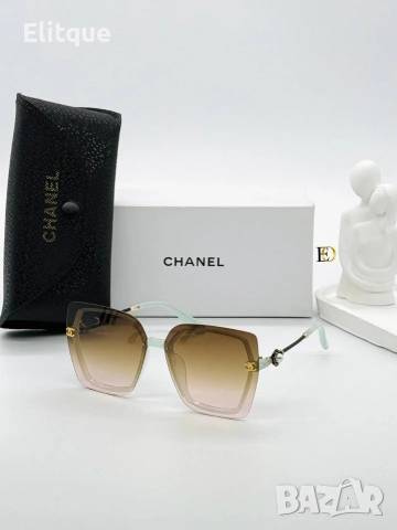 слънчеви очила chanel с ув защита,кутия , калъф и кърпичка на марката , снимка 4 - Слънчеви и диоптрични очила - 54214859
