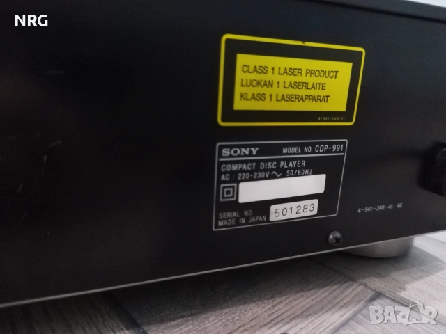 Sony CDP-991 CD Player, снимка 11 - Други - 54370633
