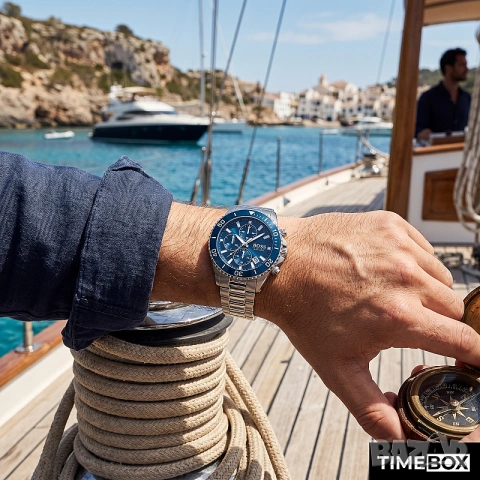 Hugo Boss 1513907 Admiral Chronograph, снимка 7 - Мъжки - 46406850