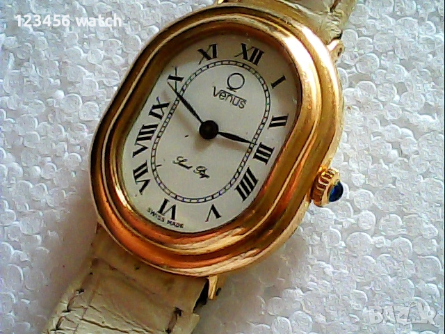 красив ШВЕЦАРСКИ  дамески 4асовник VENUS 1970