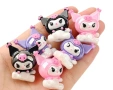 Санрио Kuromi Куроми sanrio малка пластмасова фигурка фигурки за игра и украса торта мъниста с дупка, снимка 1