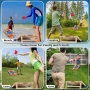 Сгъваема дървена игра за хвърляне Корнхол (Cornhole) с две дъски 60х90см, 8 торби и чанта , снимка 6