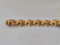 Златна гривна за часовник 10 карата, снимка 2