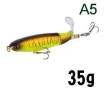 Воблер . Whopper plopper с мека въртяща опашка за хищник на спининг, снимка 5