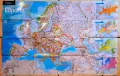 Карта на Европа 2005 година  National Geographic, снимка 1