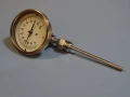 биметален термометър NUOVA FIMA Ø130 mm G1/2 KL1 0/+120°C L-130mm, снимка 1
