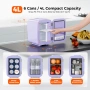 Мини хладилник 4 литра, с охлаждане и затопляне, лилав, 220V AC/12V DC, снимка 4