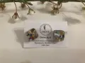 Елегантни обеци от стъкло Мурано, Murano glass, Италиански, нови, снимка 2