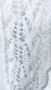 Памучна ажурна наметка с отворена предница - еластична плетка в бяло, снимка 6