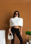 Дамски crop top бял, снимка 1