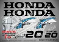 HONDA 2002-2007 извънбордови двигател стикери надписи 2 4 5 9.9 10 15 20 hp, снимка 10