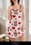 Дамска нощница с тънки презрамки, снимка 4