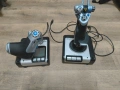Джойстик за летене Logitech Saitek X52 и педали за летене Thrustmaster, снимка 4