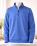 Мъжки пуловер с цип Under Armour Storm 1/4 Zip Pullover – Size L Loose Fit Blue Great Condition син, снимка 1
