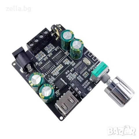 Hi-Fi Bluetooth 5.0 стерео усилвателен модул 2x100W Клас D – за автомобил, DIY проекти 10115