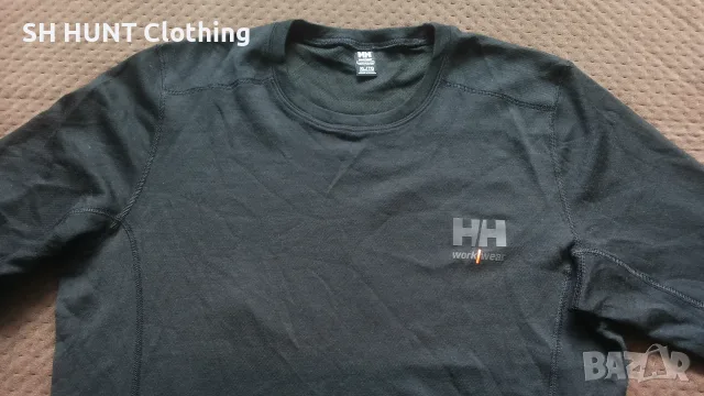 HELLY HANSEN Work Wear Thermo 57% Merino Wool размер L работна термо блуза W4-768, снимка 4 - Блузи - 55680794