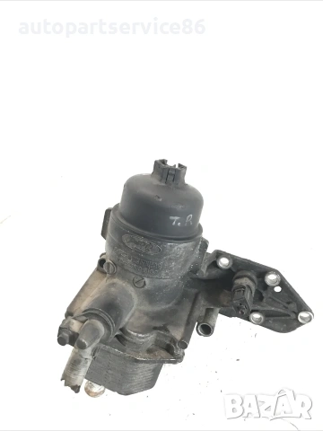 Корпус на маслен филтър с маслен охладител за Ford Transit Mk7 2.4 TDCi (2006–2012) 6C1Q-6B624-BA , снимка 3 - Части - 55089331