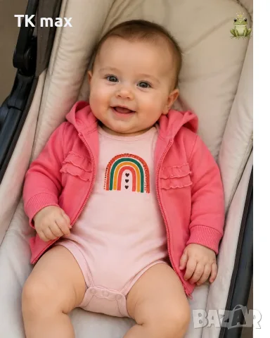 🌸 Супер сладък и мек бешки комплект Cutie Baby от 2 части. 62 - 68  см . Нов с етикет . , снимка 3 - Комплекти за бебе - 55680370