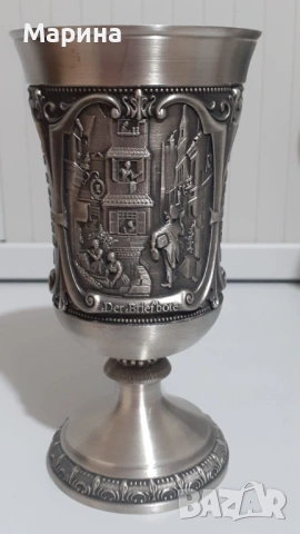 Чаши за вино от калай Antik*Vintage#121, снимка 2 - Антикварни и старинни предмети - 54385921
