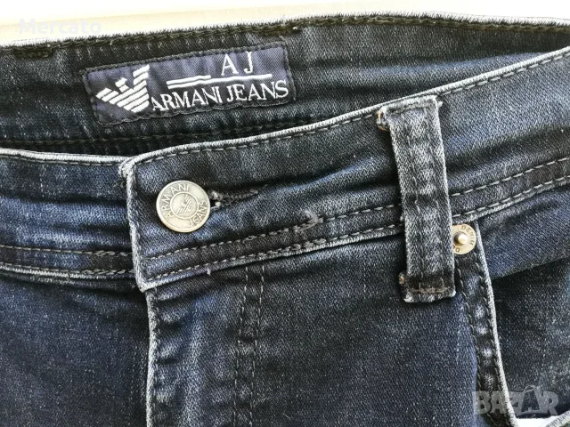 Оригинални мъжки дънки Armani Jeans - по етикет 34, снимка 7 - Дънки - 55557318