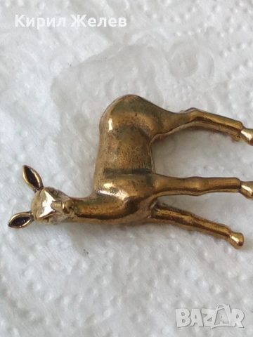 Бронзова фигурка на елен 35847, снимка 7 - Колекции - 54177684