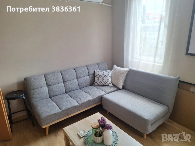 Диван-разтегателно легло, снимка 4 - Дивани и мека мебел - 54844663