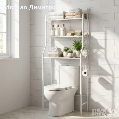 Мултифункционална етажерка над тоалетна, снимка 3 - Етажерки - 54215288