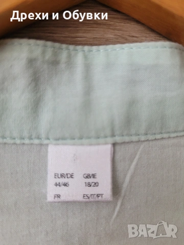 Лятна туника тип риза мента памучна материя , снимка 5 - Туники - 54154012