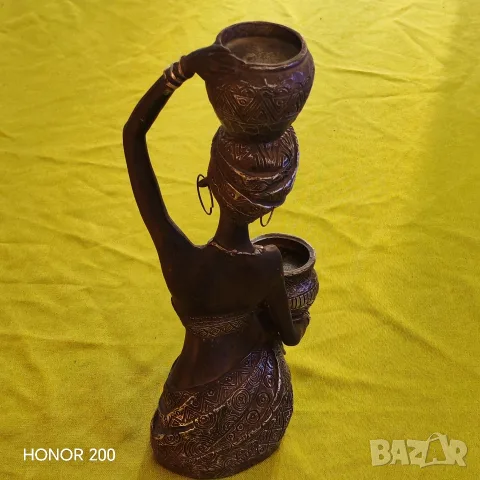 Фигурка, статуетка Африканско момиче. , снимка 2 - Статуетки - 55393344