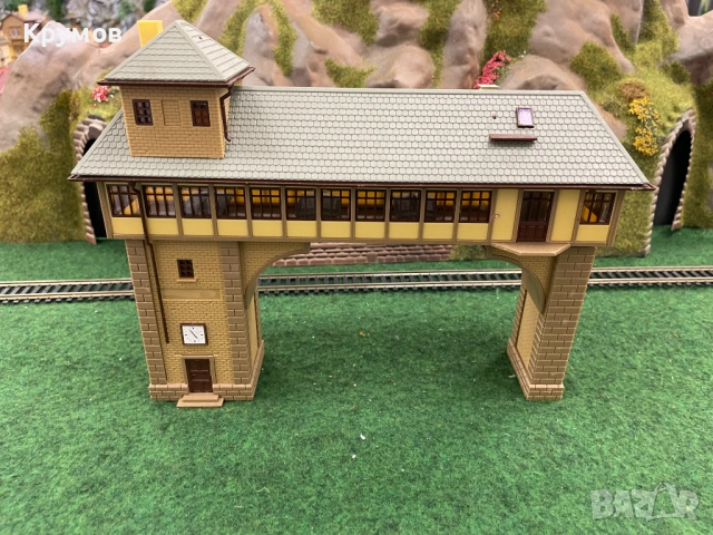 Сграда за макет пост H0 1:87 влак ЖП моделизъм