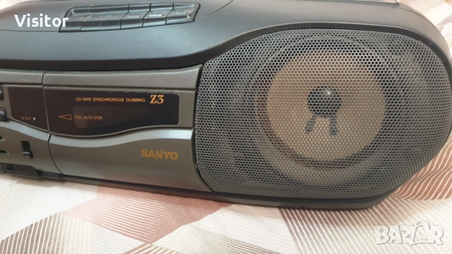 Преносим радиокасетофон SANYO, снимка 3 - Радиокасетофони, транзистори - 54778060