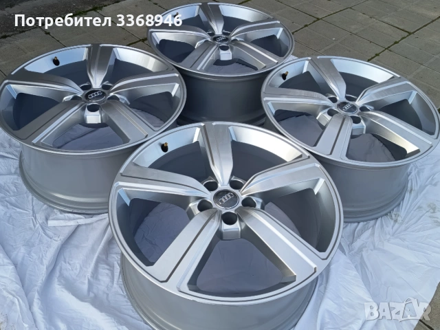 Оригинални джанти Ауди 20" 5х112 Q5 Q7 Q8 Etron Audi 5x112, снимка 6 - Гуми и джанти - 54175206
