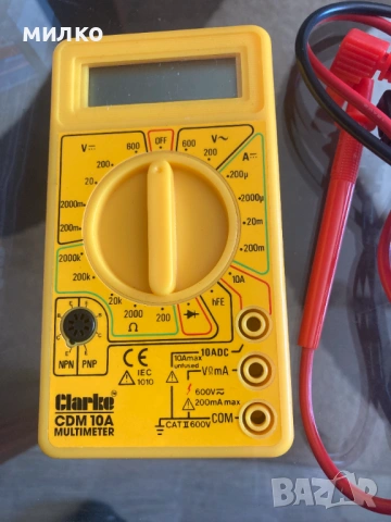 Clarke CDM10A цифров мултицет, снимка 3 - Други инструменти - 54492133