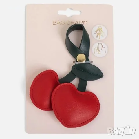Ключодържател череша charm аксесоар за чанти и ключове_1264875, снимка 3 - Други - 55699265