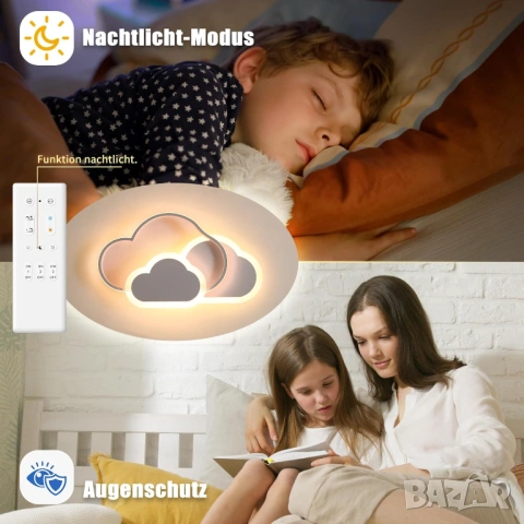 42W Smart LED Полилей, форма на облак, димируем 3000-6000K, снимка 5 - Полилеи - 54630929