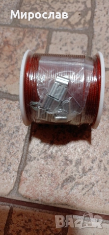 Стоманено въже от неръждаема стомана 1.5 60м. с винилово покритие, снимка 5 - Други инструменти - 55287796